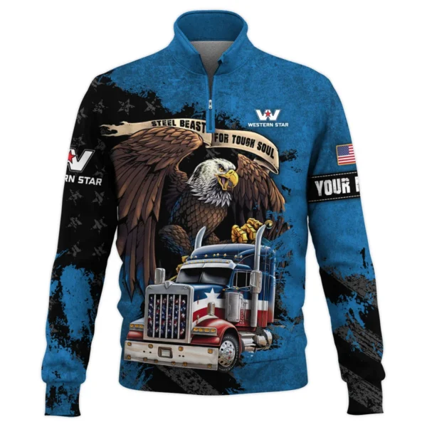 Western Star Gift For Truckers Quarter-Zip Jacket All Over Prints BLT11225A3WSQTZ