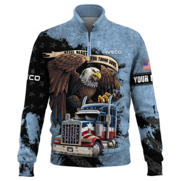 Iveco Gift For Truckers Quarter-Zip Jacket All Over Prints BLT11225A5IVCQTZ