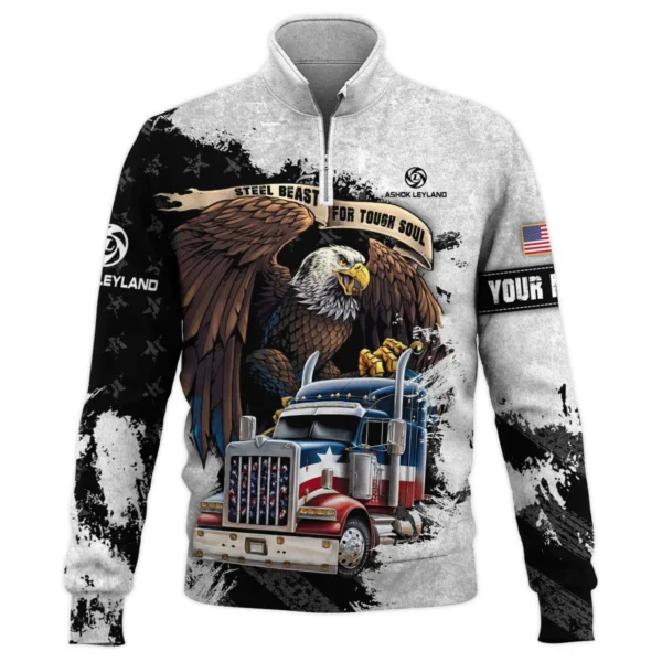 Ashok Leyland Gift For Truckers Quarter-Zip Jacket All Over Prints BLT11225A7ALQTZ