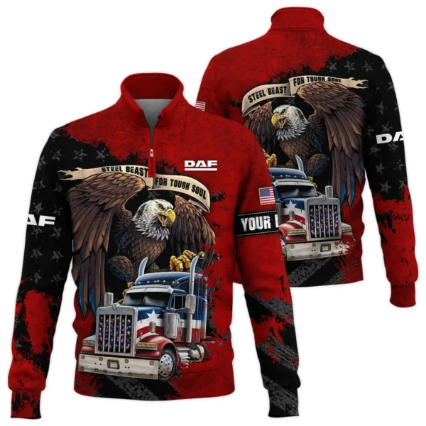 DAF Trucks Gift For Truckers Quarter-Zip Jacket All Over Prints BLT11225A1DAFQTZ
