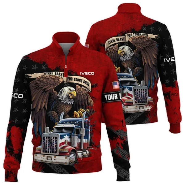 Iveco Gift For Truckers Quarter-Zip Jacket All Over Prints BLT11225A1IVCQTZ