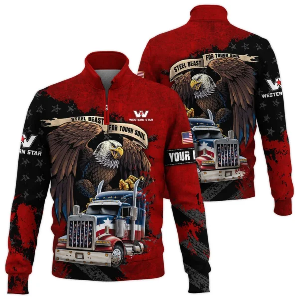 Western Star Gift For Truckers Quarter-Zip Jacket All Over Prints BLT11225A1WSQTZ
