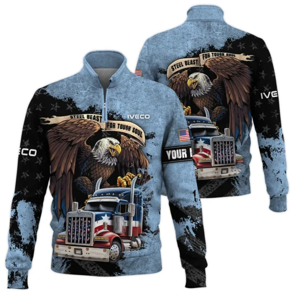 Iveco Gift For Truckers Quarter-Zip Jacket All Over Prints BLT11225A5IVCQTZ