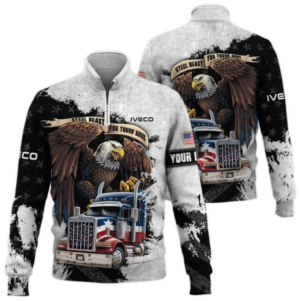 Iveco Gift For Truckers Quarter-Zip Jacket All Over Prints BLT11225A7IVCQTZ