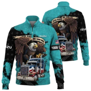 Isuzu Trucks Gift For Truckers Quarter-Zip Jacket All Over Prints BLT11225A8ISZQTZ