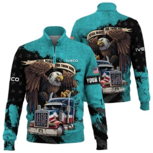 Iveco Gift For Truckers Quarter-Zip Jacket All Over Prints BLT11225A8IVCQTZ