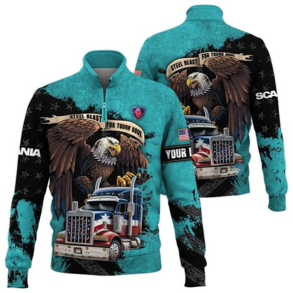 Scania Gift For Truckers Quarter-Zip Jacket All Over Prints BLT11225A8SCAQTZ