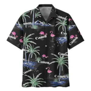 Customize Nikon-Canon-Your Logo Brand Summer Night Palm Flamingo Hawaiian Clothing All Over Prints Summer Gift For Photographers BL1125A34