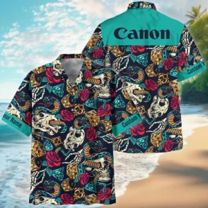 Customize Nikon-Canon-Your Logo Brand Vintage Tattoos Colorful Hawaiian Clothing All Over Prints Summer Gift For Photographers BL1125A46