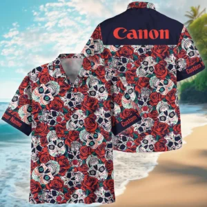 Customize Nikon-Canon-Your Logo Brand Vintage Skulls And Roses Hawaiian Clothing All Over Prints Summer Gift For Photographers BL1125A47