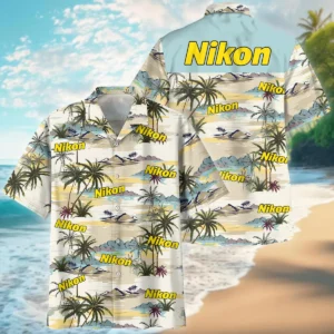Customize Nikon-Canon-Your Logo Brand Island Pattern Palm Trees Hawaiian Clothing All Over Prints Summer Gift For Photographers BL1125A1