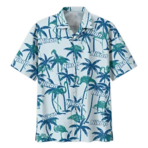 Customize Nikon-Canon-Your Logo Brand Tropical Palm Trees With Flamingo Hawaiian Clothing All Over Prints Summer Gift For Photographers BL1125A25