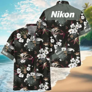 Customize Nikon-Canon-Your Logo Brand Artistic Dark Tropical Pattern Hawaiian Clothing All Over Prints Summer Gift For Photographers BL1125A28