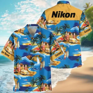 Customize Nikon-Canon-Your Logo Brand Cars Surfboards Beach Shore Hawaiian Clothing All Over Prints Summer Gift For Photographers BL1125A37