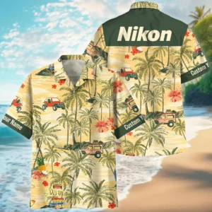Customize Nikon-Canon-Your Logo Brand Car and Spring Floral Hawaiian Clothing All Over Prints Summer Gift For Photographers BL1125A50