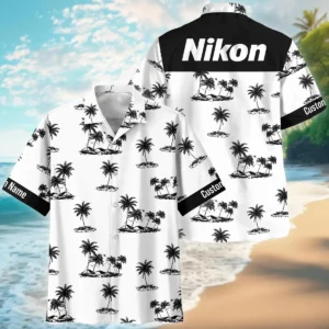 Customize Nikon-Canon-Your Logo Brand Palm Trees Mountain Sun Hawaiian Clothing All Over Prints Summer Gift For Photographers BL1125A6