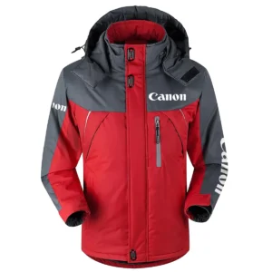 Canon Photography Videography Exclusive Logo Plush Charging Suit Waterproof Windproof Detachable Hood BLPT141024A2CA