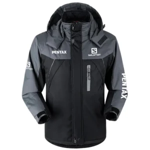 Salomon x Pentax Special Release Outdoor Plush Charging Suit Waterproof Windproof Detachable Hood BL261124A1SLMPT