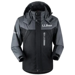 L.L. Bean Outdoor Clothing Brand Exclusive Logo Outdoor Plush Charging Suit Waterproof Windproof Detachable Hood BLBR291124A2LLB