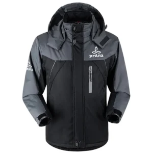 prAna Outdoor Clothing Brand Exclusive Logo Outdoor Plush Charging Suit Waterproof Windproof Detachable Hood BLBR291124A2PRA