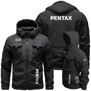 Mountain Hardwear x Pentax Special Release Outdoor Tactical Beetle Hooded Jacket With Pockets - BL261124A4MHPT