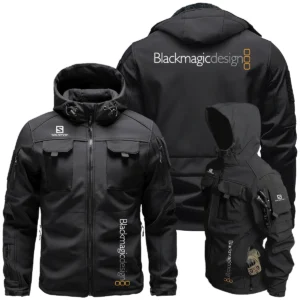 Salomon x Blackmagic Design Special Release Outdoor Tactical Beetle Hooded Jacket With Pockets - BL261124A4SLMBMD
