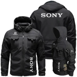 Salomon x Sony Special Release Outdoor Tactical Beetle Hooded Jacket With Pockets - BL261124A4SLMSN