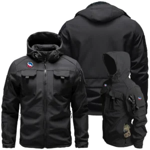Big Agnes Outdoor Clothing Brand Exclusive Logo Outdoor Tactical Beetle Hooded Jacket With Pockets - BLBR91224A1BABHJ