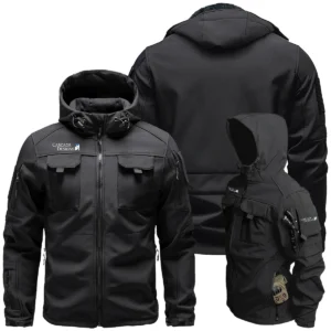 Cascade Designs Outdoor Clothing Brand Exclusive Logo Outdoor Tactical Beetle Hooded Jacket With Pockets - BLBR91224A1CDBHJ