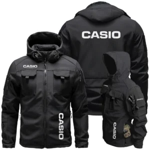 Casio Photography Videography Exclusive Logo Outdoor Tactical Beetle Hooded Jacket With Pockets - BLPT131124A1CSBHJ