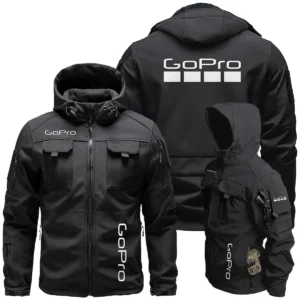 GoPro Photography Videography Exclusive Logo Outdoor Tactical Beetle Hooded Jacket With Pockets - BLPT131124A1GPBHJ