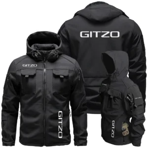 Gitzo Photography Videography Exclusive Logo Outdoor Tactical Beetle Hooded Jacket With Pockets - BLPT131124A1GZBHJ
