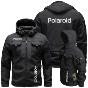 Polaroid Photography Videography Exclusive Logo Outdoor Tactical Beetle Hooded Jacket With Pockets - BLPT131124A1PLRBHJ