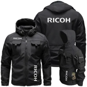 Ricoh Photography Videography Exclusive Logo Outdoor Tactical Beetle Hooded Jacket With Pockets - BLPT131124A1RCBHJ