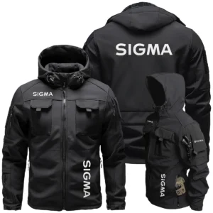 Sigma Photography Videography Exclusive Logo Outdoor Tactical Beetle Hooded Jacket With Pockets - BLPT131124A1SMBHJ