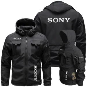Sony Photography Videography Exclusive Logo Outdoor Tactical Beetle Hooded Jacket With Pockets - BLPT131124A1SNBHJ