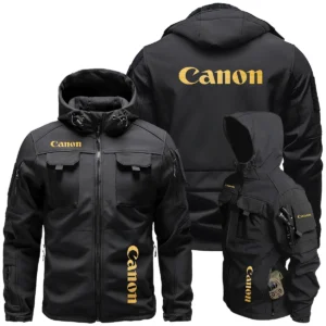 Canon Photography Videography Exclusive Logo Outdoor Tactical Beetle Hooded Jacket With Pockets - BLPT131124A2CNBHJ
