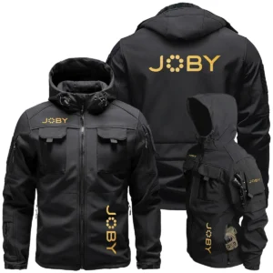 Joby Photography Videography Exclusive Logo Outdoor Tactical Beetle Hooded Jacket With Pockets - BLPT131124A2JBBHJ