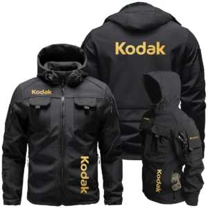 Kodak Photography Videography Exclusive Logo Outdoor Tactical Beetle Hooded Jacket With Pockets - BLPT131124A2KDBHJ