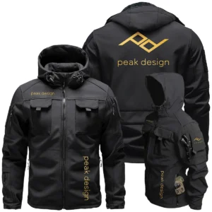 Peak Design Photography Videography Exclusive Logo Outdoor Tactical Beetle Hooded Jacket With Pockets - BLPT131124A2PDBHJ