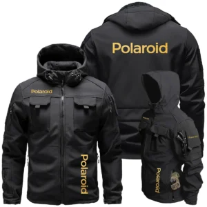 Polaroid Photography Videography Exclusive Logo Outdoor Tactical Beetle Hooded Jacket With Pockets - BLPT131124A2PLRBHJ