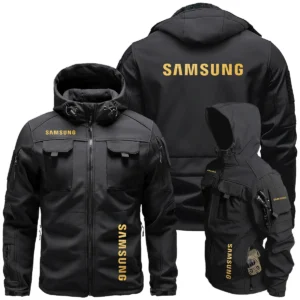 Samsung Photography Videography Exclusive Logo Outdoor Tactical Beetle Hooded Jacket With Pockets - BLPT131124A2SSBHJ
