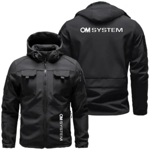 OM SYSTEM Photography Videography Exclusive Logo Outdoor Tactical Beetle Hooded Jacket With Pockets - BLPT61124A1OMSBHJ