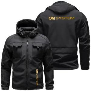 OM SYSTEM Photography Videography Exclusive Logo Outdoor Tactical Beetle Hooded Jacket With Pockets - BLPT61124A2OMSBHJ