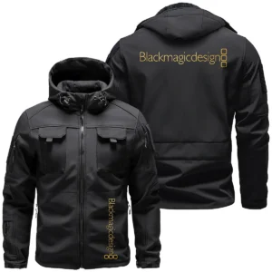 Blackmagic Design Photography Videography Exclusive Logo Outdoor Tactical Beetle Hooded Jacket With Pockets - BLPT71124A1BMDBHJ