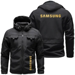 Samsung Photography Videography Exclusive Logo Outdoor Tactical Beetle Hooded Jacket With Pockets - BLPT71124A1SSBHJ
