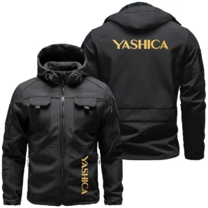 Yashica Photography Videography Exclusive Logo Outdoor Tactical Beetle Hooded Jacket With Pockets - BLPT71124A1YSCBHJ