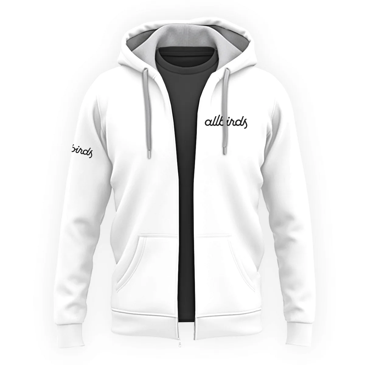 Allbirds Outdoor Clothing Brand Exclusive Logo Zipper Hoodie BLBR291124A4ALB