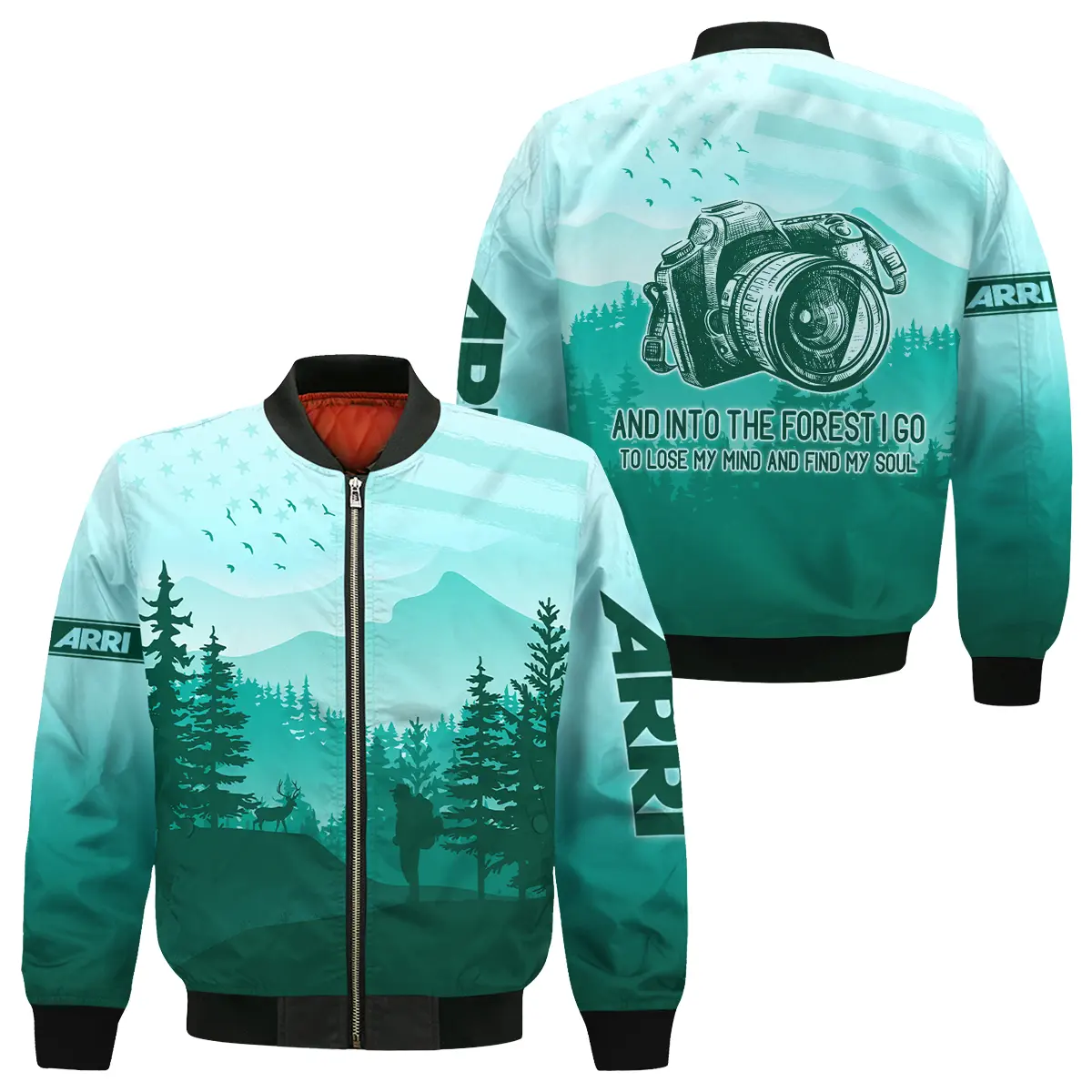 And Into The Forest I Go To Lose My Mind And Find My Soul Arri Photography Videography Apparel All Over Prints BL281024A1AR - Bomber