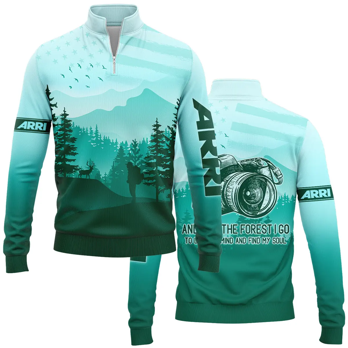 And Into The Forest I Go To Lose My Mind And Find My Soul Bell & Howell Photography Videography Apparel All Over Prints BL281024A1BH - Quarter-Zip Jacket